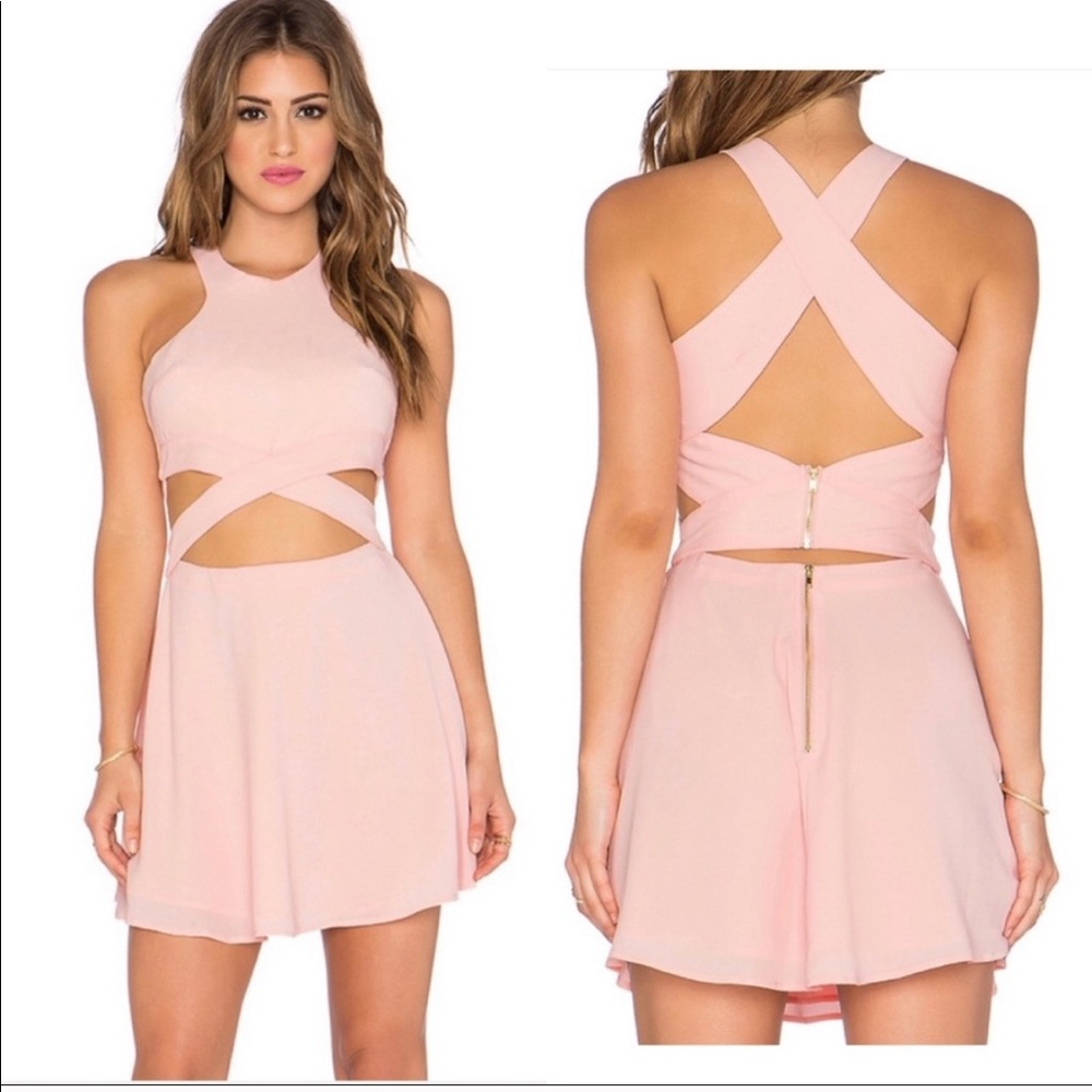 NBD x naven pink dress